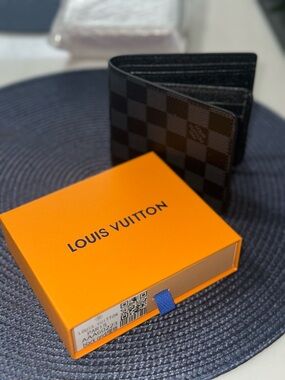 Black damier wallet